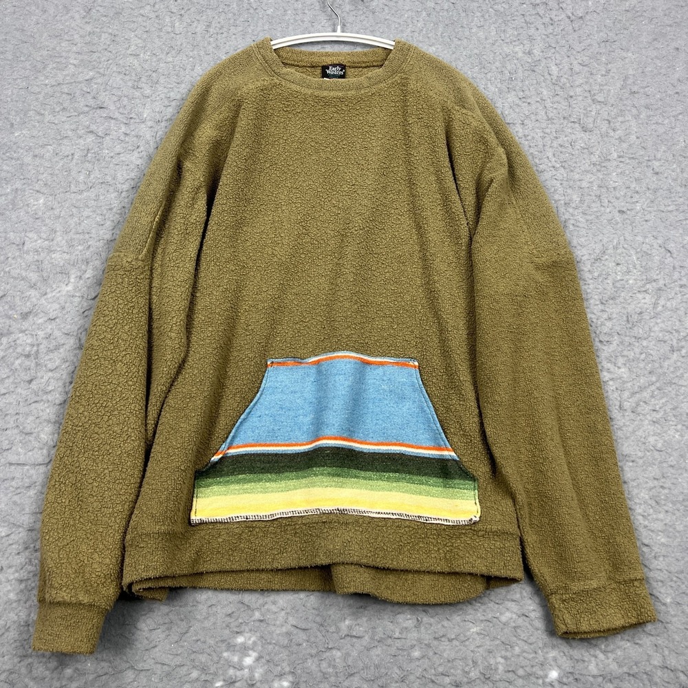 VTG‎ Early Winters Sweater Men's Large Fleece Pile Pullover Polartec Crewneck